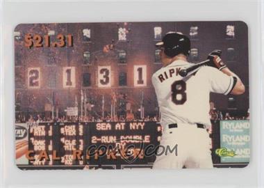 1996 Classic Cal Ripken Jr. Phone Cards - [Base] #_CARI.2 - Cal Ripken Jr. (Bat Behind Shoulder)