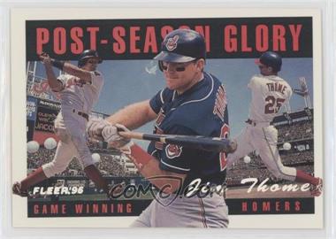 1996 Fleer - Post-Season Glory #5 - Jim Thome