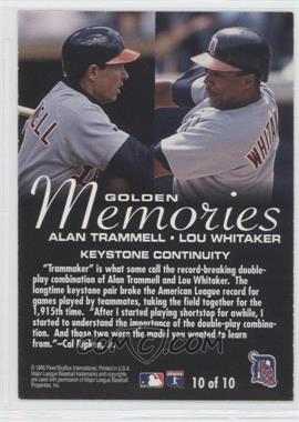 1996 Fleer Golden Memories #10 - Alan Trammell, Lou Whitaker - Courtesy of COMC.com
