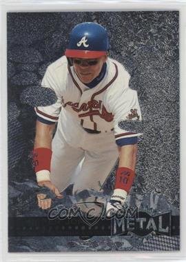 1996 Fleer Metal Universe - [Base] - Platinum Edition #129 - Chipper Jones