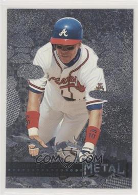 1996 Fleer Metal Universe - [Base] - Platinum Edition #129 - Chipper Jones