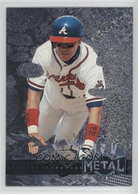 1996 Fleer Metal Universe - [Base] - Platinum Edition #129 - Chipper Jones