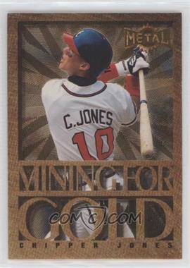 1996 Fleer Metal Universe - Mining for Gold #8 - Chipper Jones