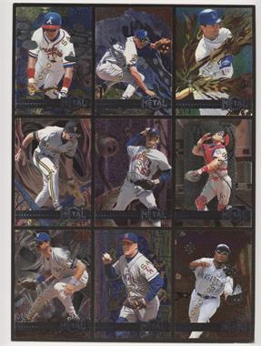 1996 Fleer Metal Universe - Promotional Sheet #_NoN - Chipper Jones, Alex Rodriguez, Eric Karros, Jeff King, Brad Radke, Ivan Rodriguez, Don Mattingly, Todd Greene, Jon Nunnally [EX to NM]