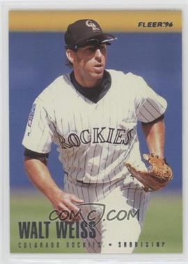 1996 Fleer Team Sets - Colorado Rockies #17 - Walt Weiss