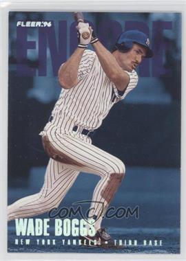 1996 Fleer Update - [Base] - Tiffany #U214 - Wade Boggs