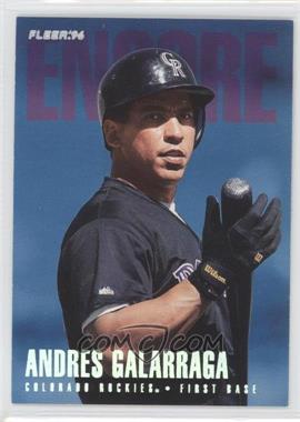 1996 Fleer Update - [Base] - Tiffany #U220 - Andres Galarraga