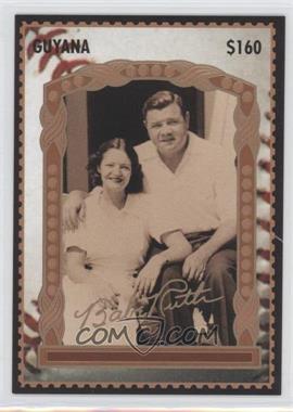 1996 Guyana Babe Ruth 100th Anniversary Stamp Cards - [Base] - $160 #4 - Babe Ruth