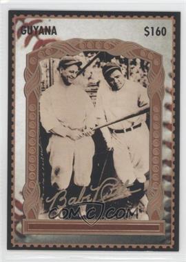 1996 Guyana Babe Ruth 100th Anniversary Stamp Cards - [Base] - $160 #6 - Babe Ruth
