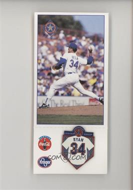 1996 Kroger Texas Rangers Pins - Stadium Giveaway [Base] #_NORY - Nolan Ryan [Poor to Fair]