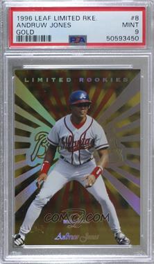 1996 Leaf Limited - Rookies - Gold #8 - Andruw Jones [PSA 9 MINT]