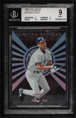 1996 Leaf Limited - Rookies #4 - Derek Jeter [BGS 9 MINT]