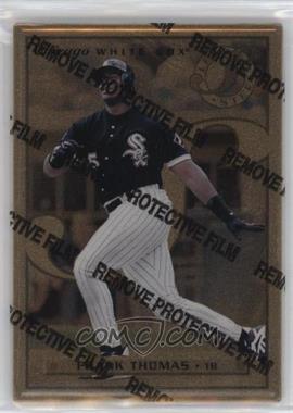 1996 Leaf Preferred - Steel - Gold #1 - Frank Thomas