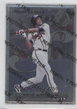 1996 Leaf Preferred - Steel #10 - David Justice