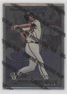 1996 Leaf Preferred - Steel #10 - David Justice