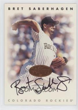 1996 Leaf Signature Series - Autographs - Bronze #_BRSA - Bret Saberhagen