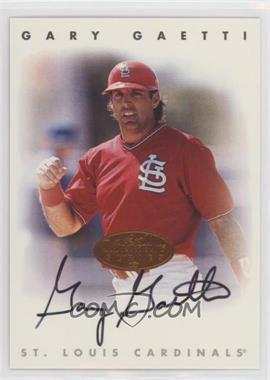 1996 Leaf Signature Series - Autographs - Bronze #_GAGA - Gary Gaetti [EX to NM]