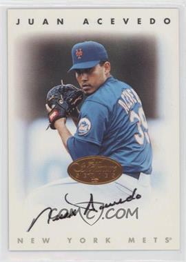 1996 Leaf Signature Series - Autographs - Bronze #_JUAC - Juan Acevedo