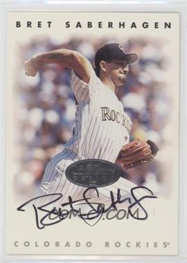 1996 Leaf Signature Series - Autographs - Silver #_BRSA - Bret Saberhagen