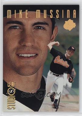 1996 Leaf Studio - [Base] - Gold Press Proof #128 - Mike Mussina /500