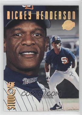 1996 Leaf Studio - [Base] - Gold Press Proof #149 - Rickey Henderson /500