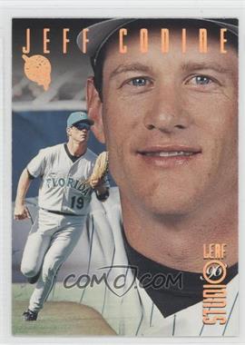 1996 Leaf Studio - [Base] - Gold Press Proof #8 - Jeff Conine /500