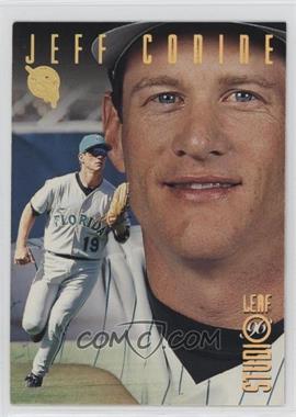 1996 Leaf Studio - [Base] - Gold Press Proof #8 - Jeff Conine /500