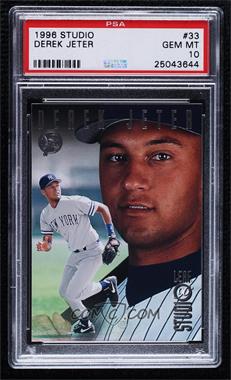 1996 Leaf Studio - [Base] #33 - Derek Jeter [PSA 10 GEM MT]