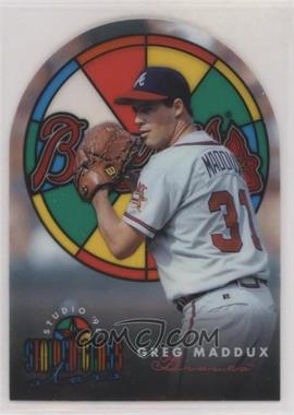 1996 Leaf Studio - Stained-Glass Stars #4 - Greg Maddux