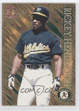 1996 Pacific Prisms - [Base] - Gold #P-125 - Rickey Henderson