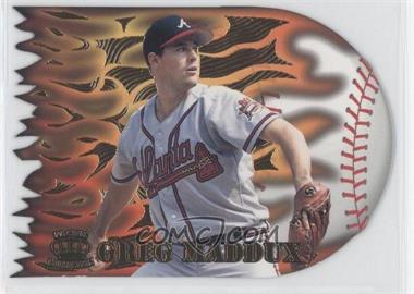 1996 Pacific Prisms - Flame Throwers #FT-7 - Greg Maddux