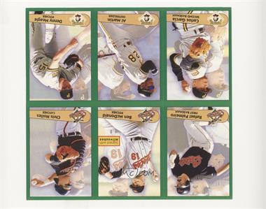 1996 Panini Fleer Album Stickers - [Base] - Block of Six #129-130/132/69/71-72 - Rafael Palmeiro, Ben McDonald, Chris Hoiles, Carlos Garcia, Al Martin, Denny Neagle [Noted]