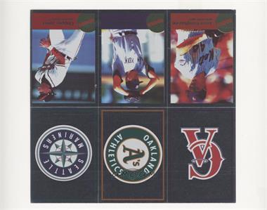 1996 Panini Fleer Album Stickers - [Base] - Block of Six #211/219/227/241-243 - California Angels, Oakland Athletics, Seattle Mariners, Jason Isringhausen, Andy Pettitte, Chipper Jones [Noted]