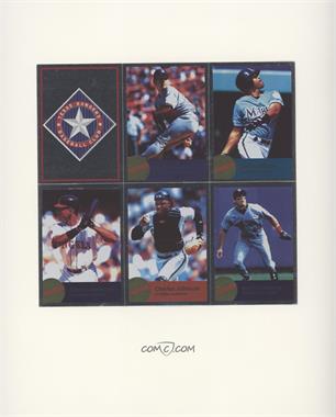 1996 Panini Fleer Album Stickers - [Base] - Block of Six #235/239-40/244-46 - Texas Rangers, Hideo Nomo, Quilvio Veras, Garret Anderson, Charles Johnson, Marty Cordova [EX to NM]