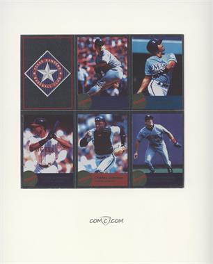 1996 Panini Fleer Album Stickers - [Base] - Block of Six #235/239-40/244-46 - Texas Rangers, Hideo Nomo, Quilvio Veras, Garret Anderson, Charles Johnson, Marty Cordova [EX to NM]