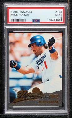 1996 Pinnacle - [Base] #138 - Mike Piazza [PSA 9 MINT]