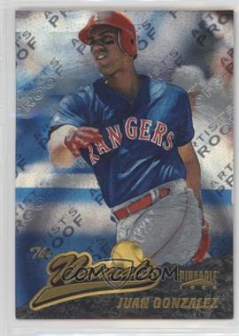 1996 Pinnacle - Starburst - Artist Proof #90 - Juan Gonzalez