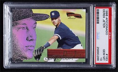 1996 Pinnacle Aficionado - [Base] #163 - Derek Jeter [PSA 10 GEM MT]