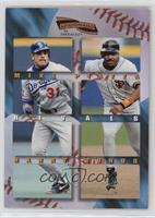 Mike Piazza, Barry Bonds [EX to NM]