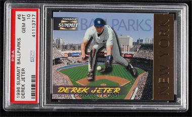 1996 Pinnacle Summit - Ballparks #6 - Derek Jeter /8000 [PSA 10 GEM MT]