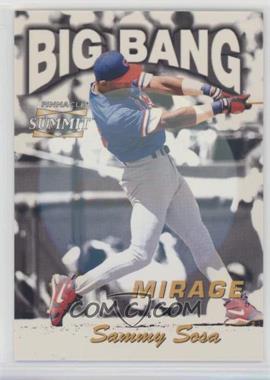 1996 Pinnacle Summit - Big Bang - Mirage Missing Serial Number #13 - Sammy Sosa