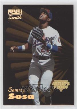1996 Pinnacle Zenith - [Base] - Artist's Proof #100 - Sammy Sosa