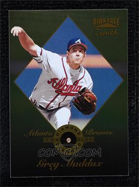 1996 Pinnacle Zenith - Diamond Club - Diamond Parallel #18 - Greg Maddux