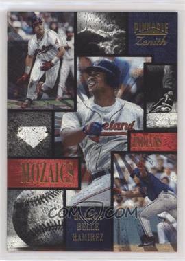 1996 Pinnacle Zenith - Mozaics #18 - Carlos Baerga, Albert Belle, Manny Ramirez