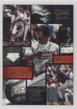 1996 Pinnacle Zenith - Mozaics #18 - Carlos Baerga, Albert Belle, Manny Ramirez