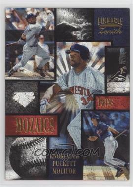 1996 Pinnacle Zenith - Mozaics #19 - Chuck Knoblauch, Kirby Puckett, Paul Molitor