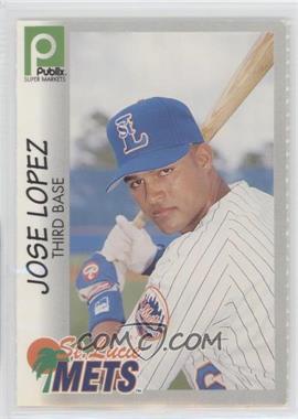 1996 Publix Super Market St. Lucie Mets - [Base] #19 - Jose Lopez