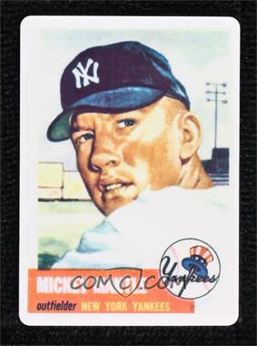 1996 R&N China Topps Porcelain Mickey Mantle Reprints - [Base] #82.1 - Mickey Mantle (Gray Back; Serial Number on Right Side; Numbered to 2401) /2401