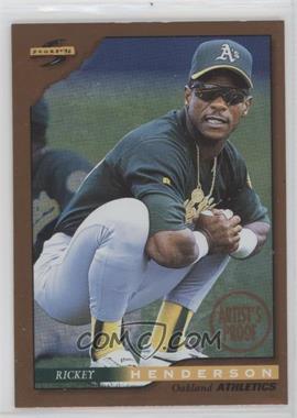 1996 Score - [Base] - Dugout Collection Series 1 Artist's Proof #10 - Rickey Henderson