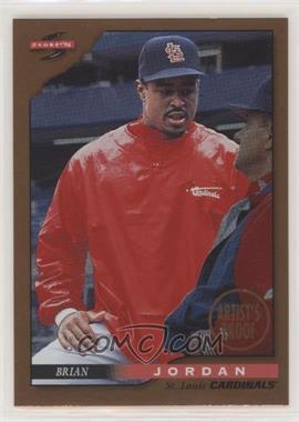 1996 Score - [Base] - Dugout Collection Series 1 Artist's Proof #21 - Brian Jordan [EX to NM]